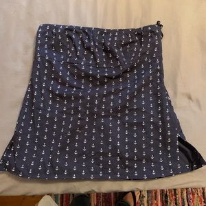 J. Crew Factory Strapless Anchor Top